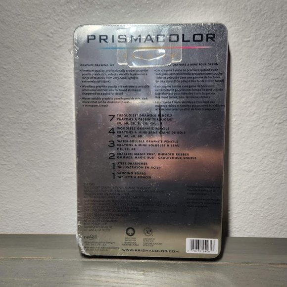 NEW Prismacolor Graphite Drawing Pencils Set Erasers & Sharpeners 18-Piece art - Picture 4 of 5